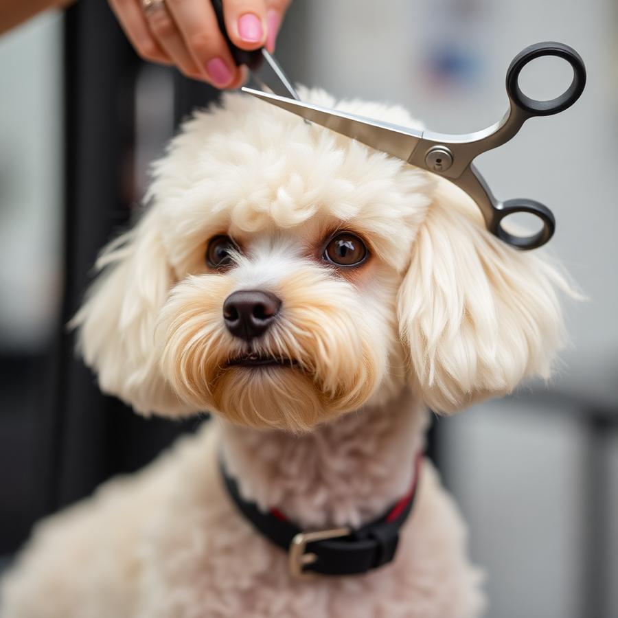 Happy groomed dog by Bark & Ride